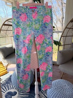 Lilly Pulitzer Kelly Skinny Ankle Pants Bohemian Queen Size 4